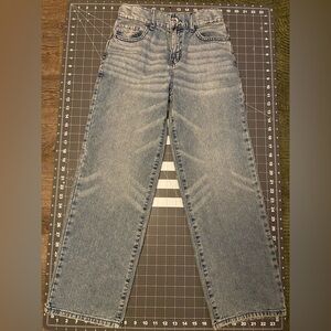 NWOT Girls Wide Leg Light Blue Straight Jeans